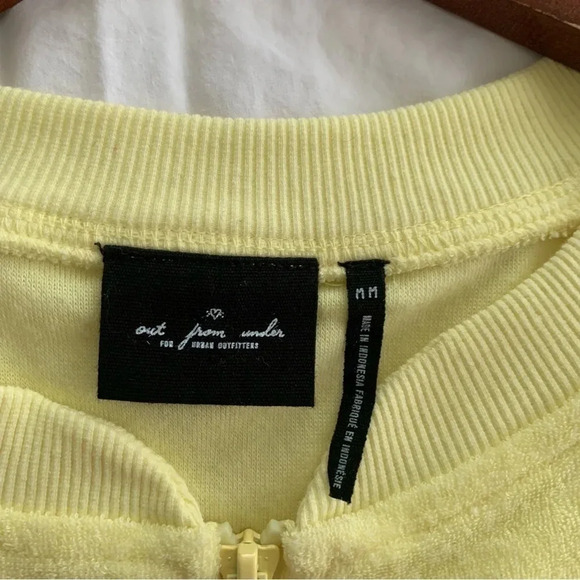 Out from Under Urban Outfitter’s Valtina Terry Track Jacket Yellow Top Med beach - Picture 11 of 12